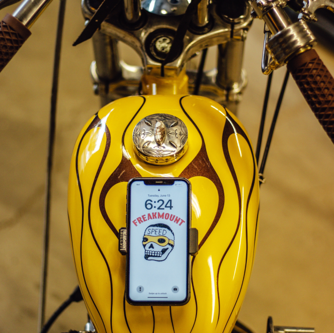 BLACK Freakmount Magnetic Phone Holder For Motorcycles Super Strong -  Riders Biker Supply